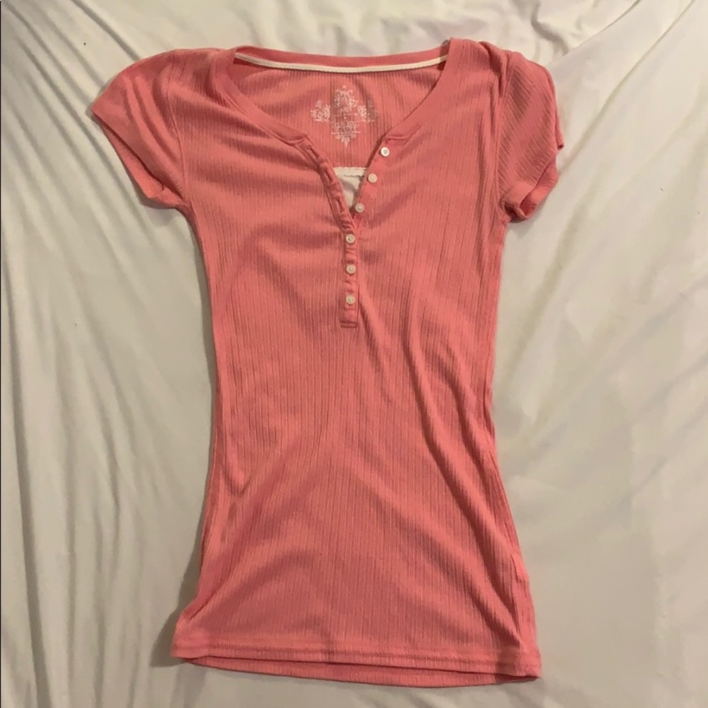 Pink Button Up Shirt